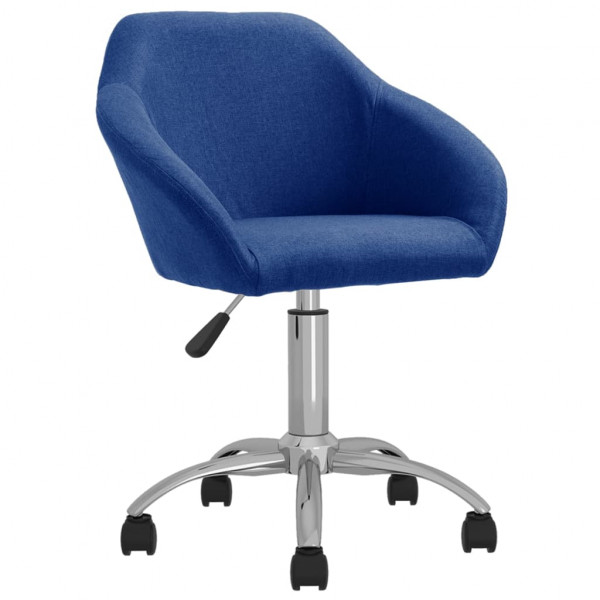 Silla de oficina giratoria de tela azul Silla de oficina giratoria de tela azul D