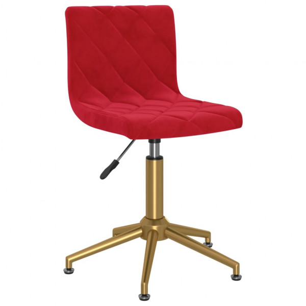 Silla de comedor giratoria de terciopelo vino tinto Silla de comedor giratoria de terciopelo vino tinto D