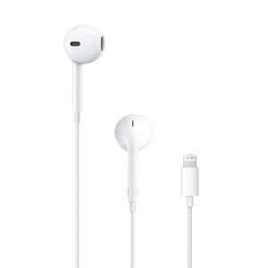 Aparelhos auditivos Apple EarPods Lightning Conector branco D
