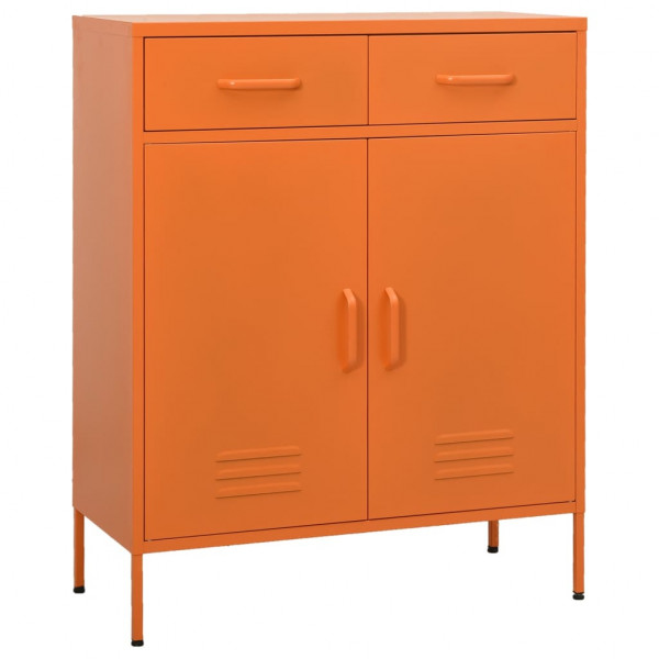 Armario de almacenamiento acero naranja 80x35x101.5 cm D