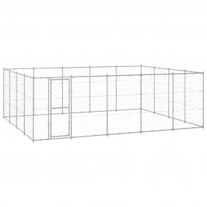 Perrera de exterior de acero galvanizado 24.2 m² D