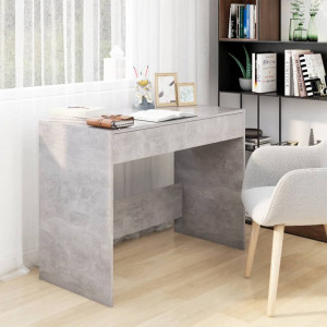 Plywood Desk Cinza Concreto 101x50x76,5 cm D