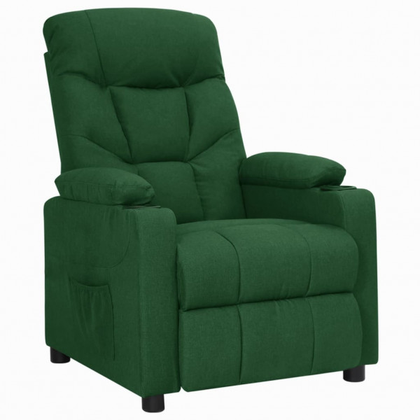Silla reclinable de tela verde oscuro Silla reclinable de tela verde oscuro D