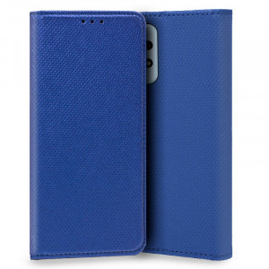 Cool Funda Flip Cover Tipo Libro Liso Azul para Xiaomi Redmi Note