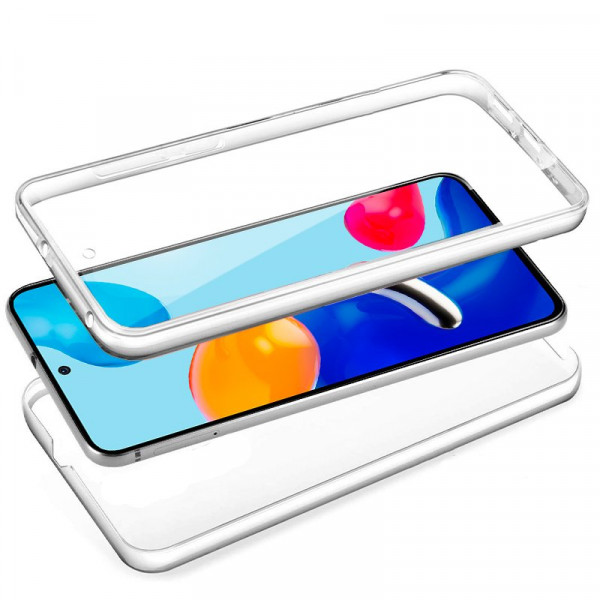 Fundação COOL 3D silicone para Xiaomi Redmi Note 11 / Note 11S (Transparente Frente + Atrás) D