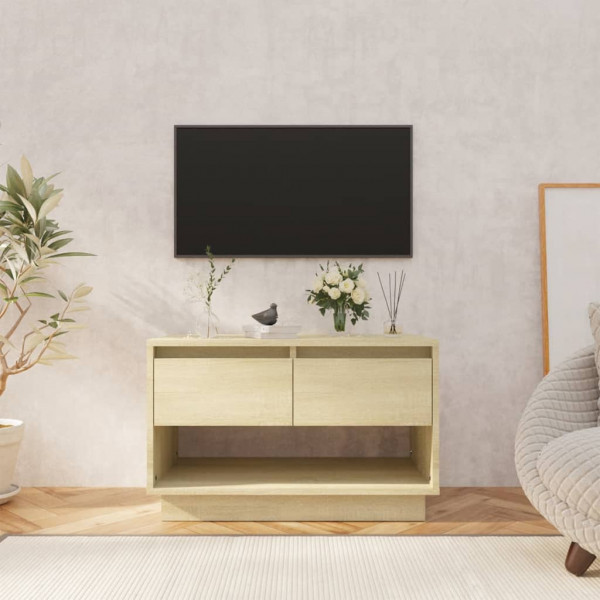 Mueble para TV madera contrachapada roble Sonoma 70x41x44 cm D