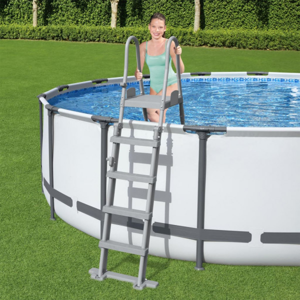 Bestway Flowclear Escalera de piscina de seguridad 4 escalones 132 cm D