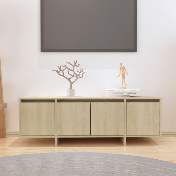 Mueble para TV madera contrachapada roble Sonoma 120x30x40.5 cm D
