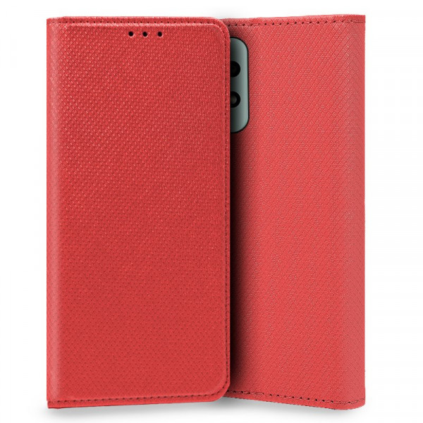 Fundação COOL Flip Cover para Samsung A736 Galaxy A73 5G Liso Vermelho D