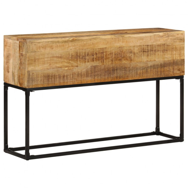 Mesa consola de madeira de mangue áspero 120x30x75 cm D