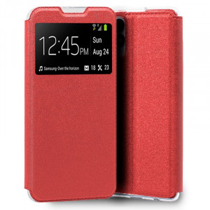 Fundação COOL Capa de Flip para Realme 8i / Narzo 50 Liso vermelho D