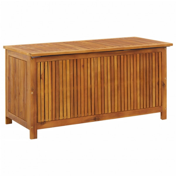 Caja de almacenaje de jardín madera maciza acacia 113x50x58 cm D