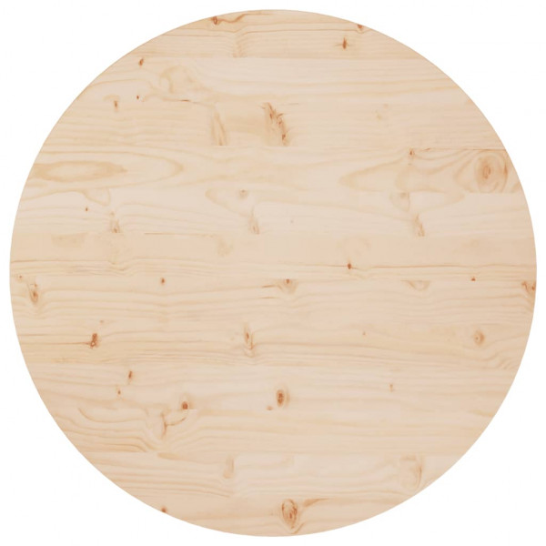Superficie de mesa madera maciza de pino Ø80x2.5 cm D