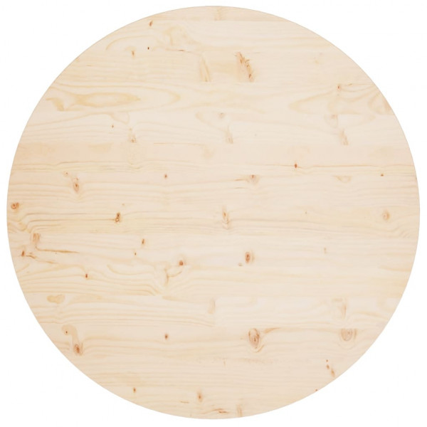 Superficie de mesa madera maciza de pino Ø90x2.5 cm D