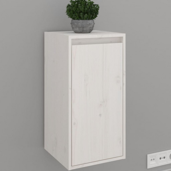 Armário de parede em madeira maciça de pinho branco 30x30x60 cm D