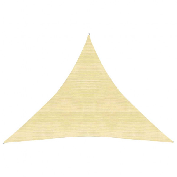 Toldo de vela HDPE beige 160 g/m² 4x4x4 m D