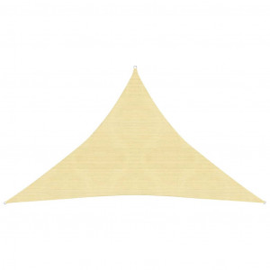 Toldo de vela HDPE beige 160 g/m² 4x4x5.8 m D