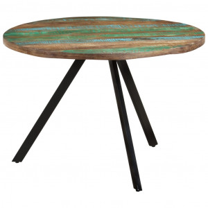 Mesa de jantar de madeira maciça reciclada 110x75 cm D