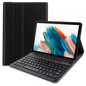 Fundação COOL para Samsung Galaxy Tab A8 X200 / X205 Polipiel teclado Bluetooth preto 10,5 polegadas D