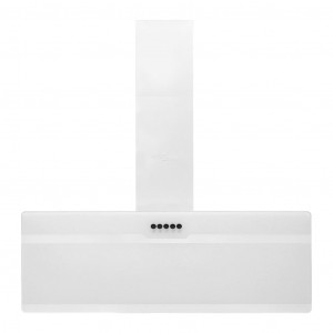 Exaustor de parede 90 cm aço e vidro temperado branco H