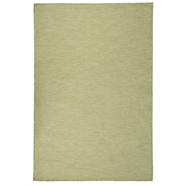 Tapete verde de tecido plano para exterior 120x170 cm D