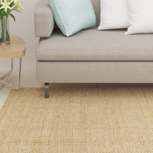 Tapete de sisal natural 100x100 cm D