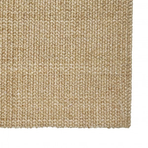 Alfombra de sisal para rascador color natural 100x100 cm D