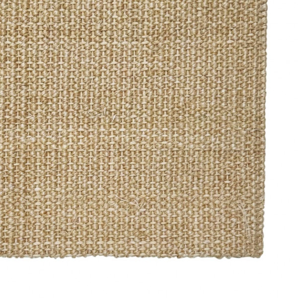 Tapete de sisal natural 100x100 cm D