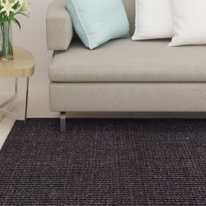 Alfombra de sisal natural negro 66x200 cm D