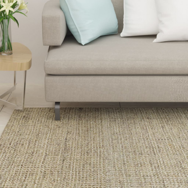 Alfombra de sisal natural gris taupe 66x250 cm D