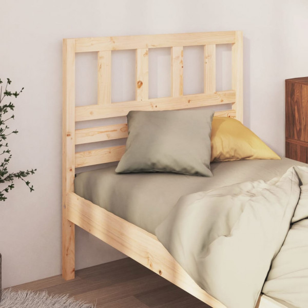 Cabeceira de cama em madeira maciça de pinho 106x4x100 cm D