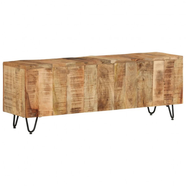 Mueble de TV madera maciza de mango 110x30x40 cm D