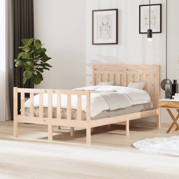 Estrutura de cama em madeira maciça 120x200 cm D