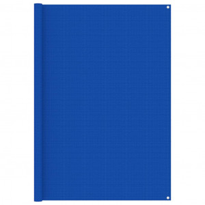 Tapete de tenda HDPE azul 200x400 cm D