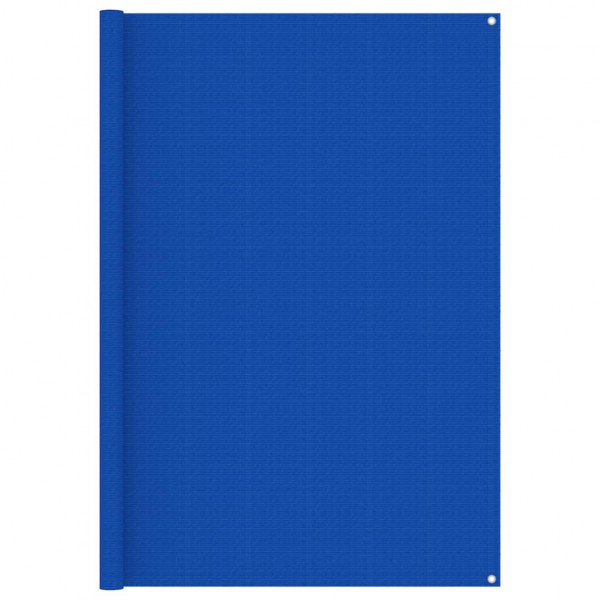 Alfombra para tienda de campaña HDPE azul 200x400 cm D