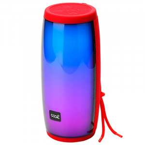 Alto-falante Universal Música Bluetooth Marca COOL LED (14W) Vermelho D