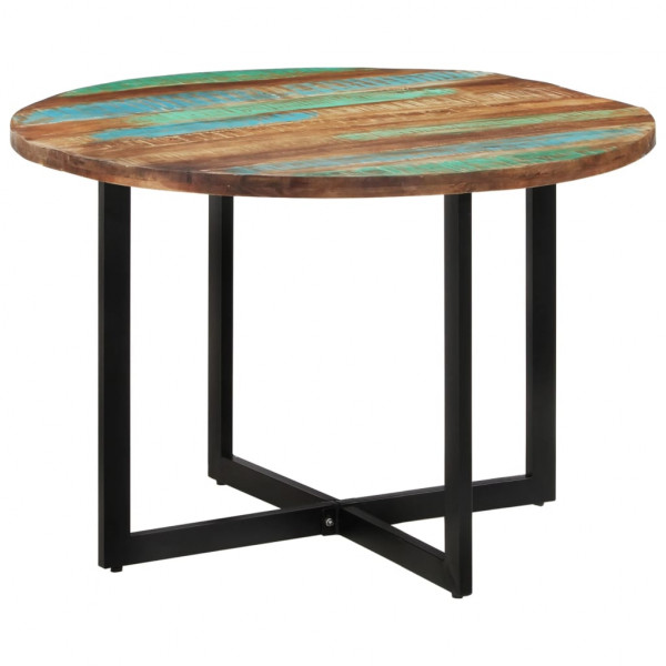 Mesa de jantar de madeira maciça reciclada 110x75 cm D