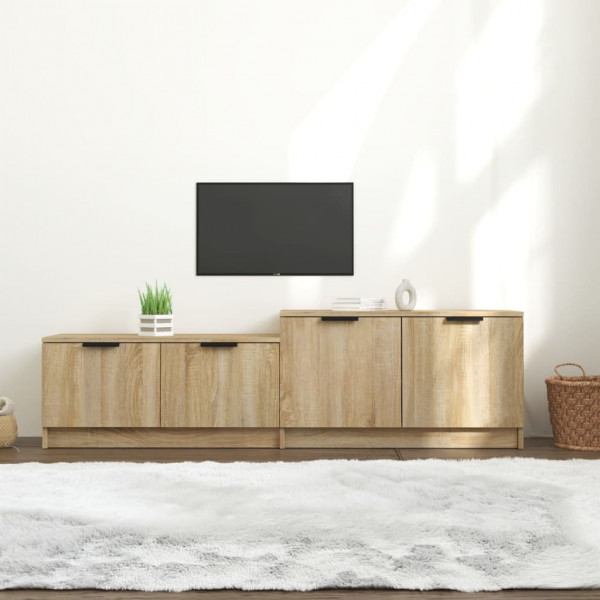 TV Furniture Plywood Oak Sonoma 158.5x36x45 cm D