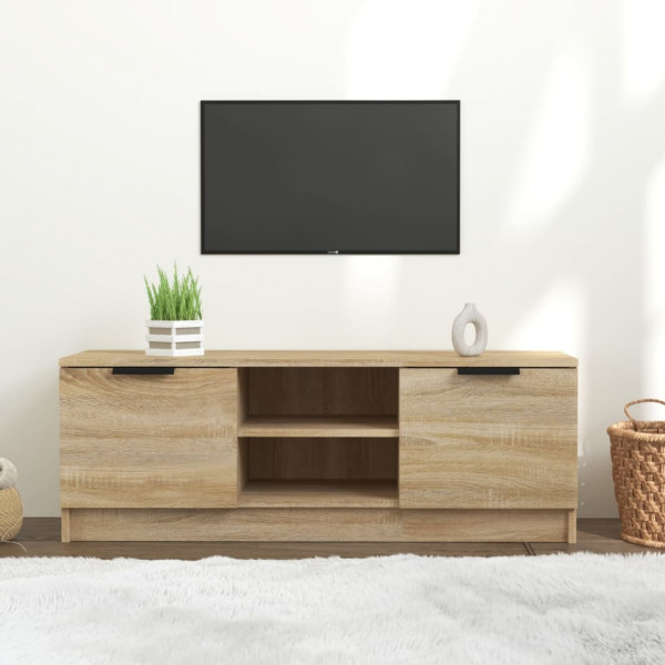 Mobiliário de TV madeira contraplacada de carvalho Sonoma 102x35x36.5 cm D