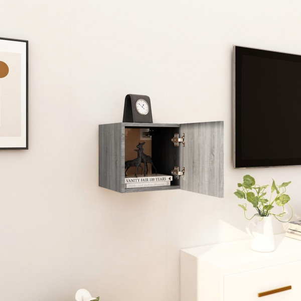 Móveis para TV de parede cinza Sonoma 30.5x30x30 cm D