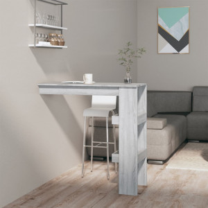 Tabela de bar de parede de madeira grey 102x45x103.5cm D