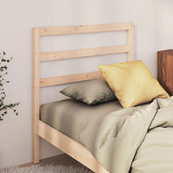 Cabeceira de cama em madeira maciça de pinho 96x4x100 cm D