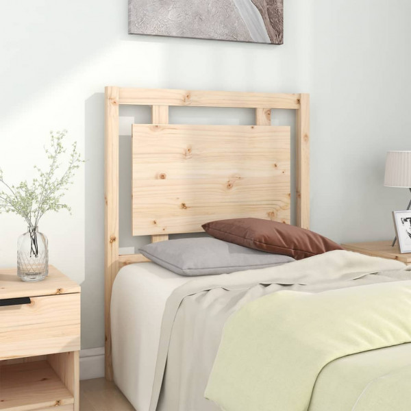 Cabecero de cama madera maciza de pino 80.5x4x100 cm D