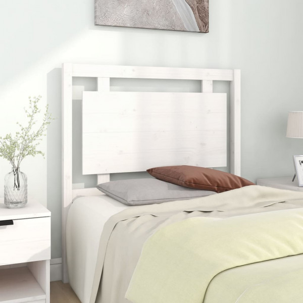 Cabeça de cama madeira maciça de pinho branco 95,5x4x100 cm D
