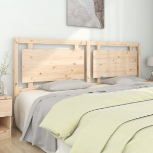 Cabecero de cama madera maciza de pino 205.5x4x100 cm D