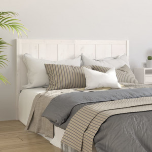 Cabecero de cama madera maciza de pino blanco 165.5x4x100 cm D