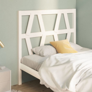 Cabecero de cama madera maciza de pino blanco 96x4x100 cm D