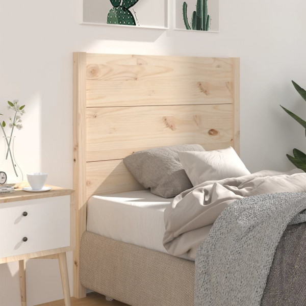 Cabeceira de cama em madeira maciça de pinho 81x4x100 cm D