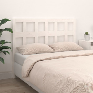 Cabeceira de cama em madeira maciça de pinho branco 145,5x4x100 cm D