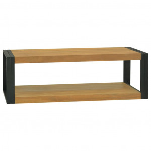 Armario de baño madera maciza de teca 120x45x35 cm D